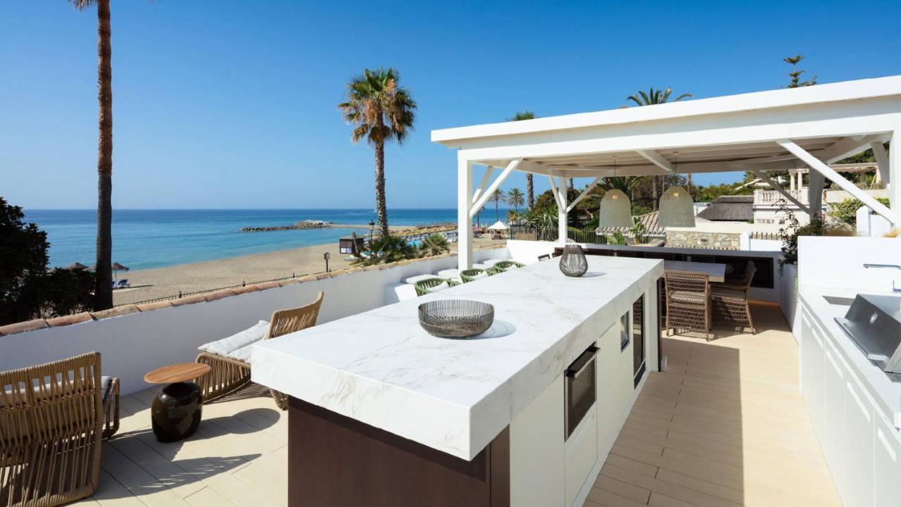 Beachfront Villa La Luisa, Golden Mile Marbella Bagian luar foto